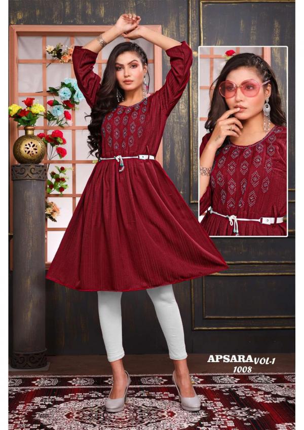 Golden Apsara Vol 1 Chinon Designer Exclusive Kurti Collection